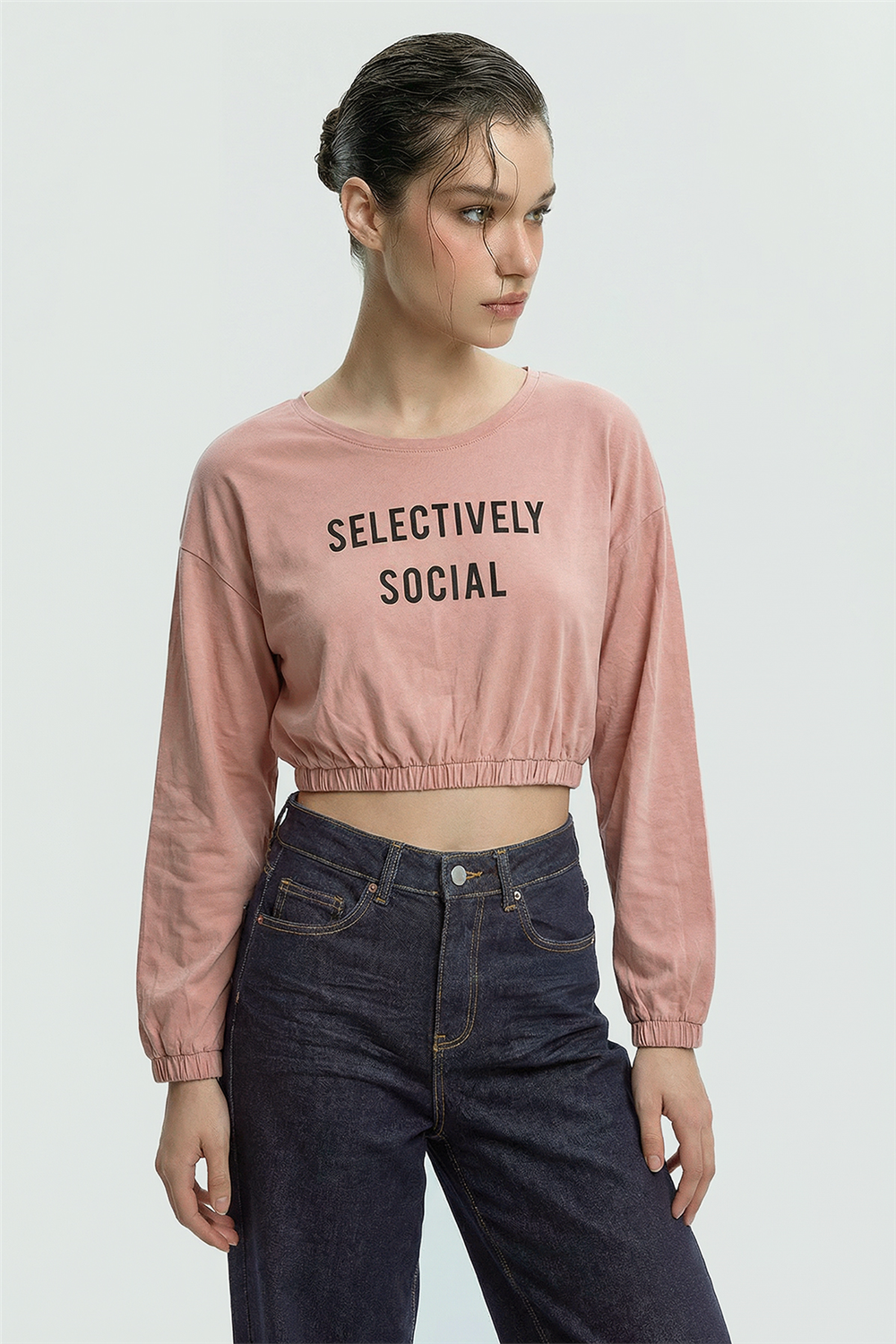 Bel Kol Lastikli Bluz