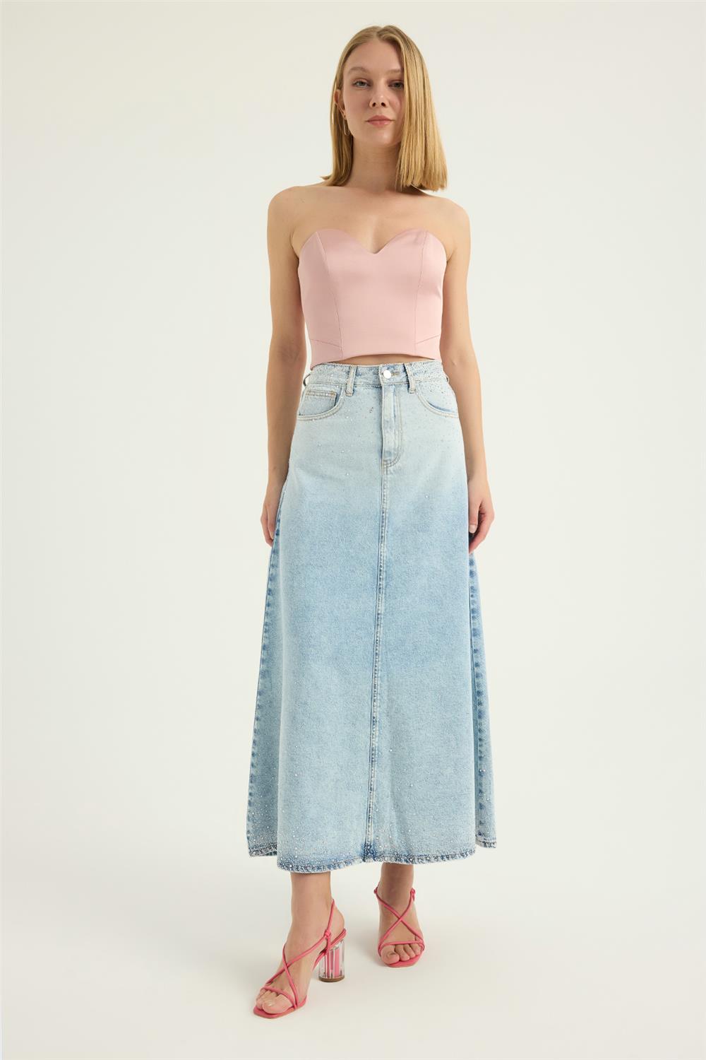 Uzun Jean Etek