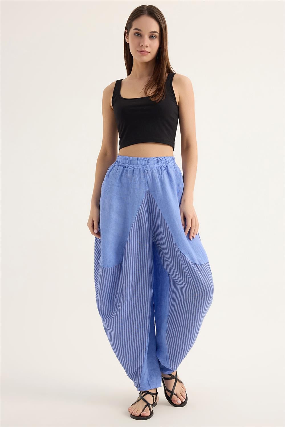 Keten Şalvar Pantolon