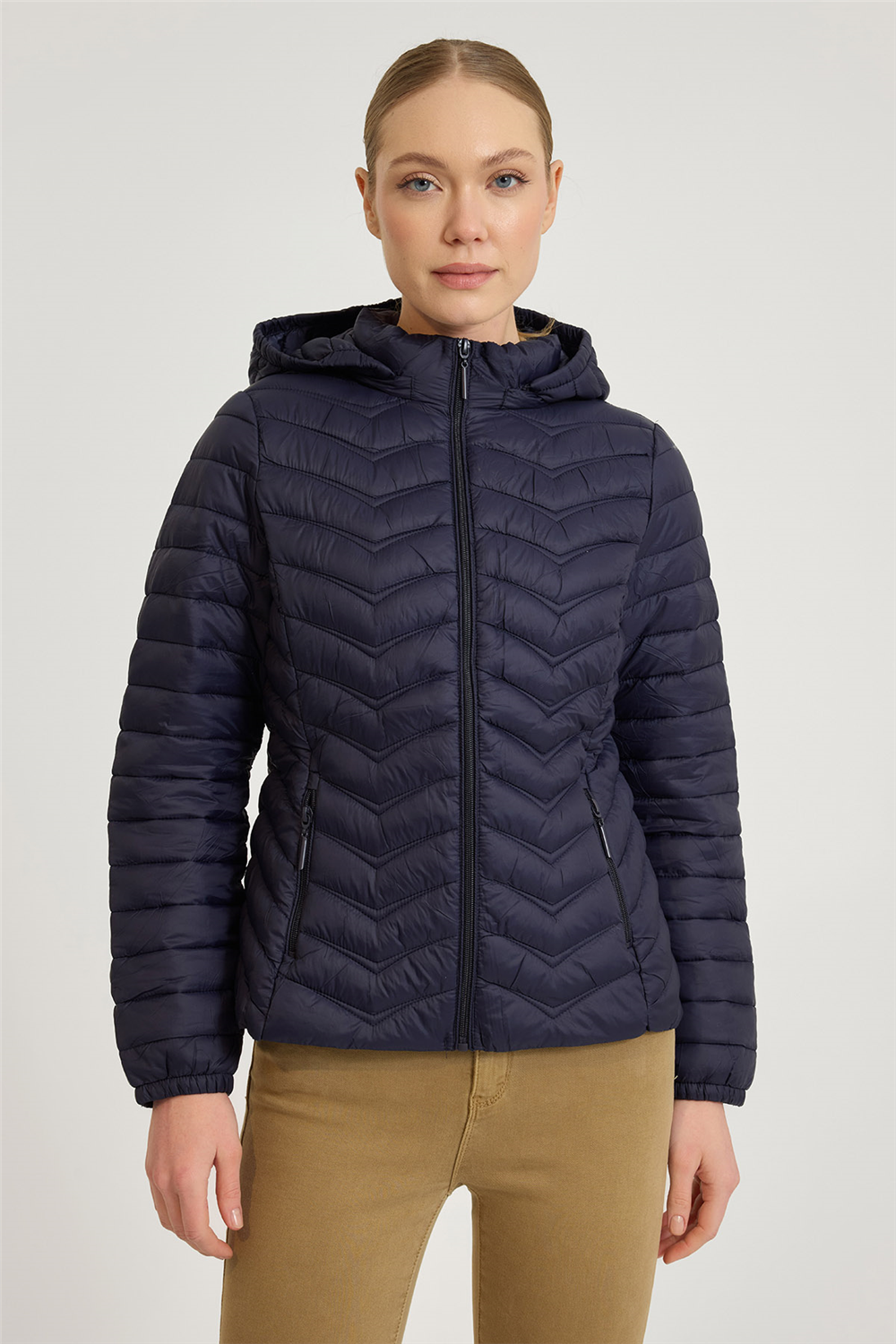 Zigzag Dikişli Mont