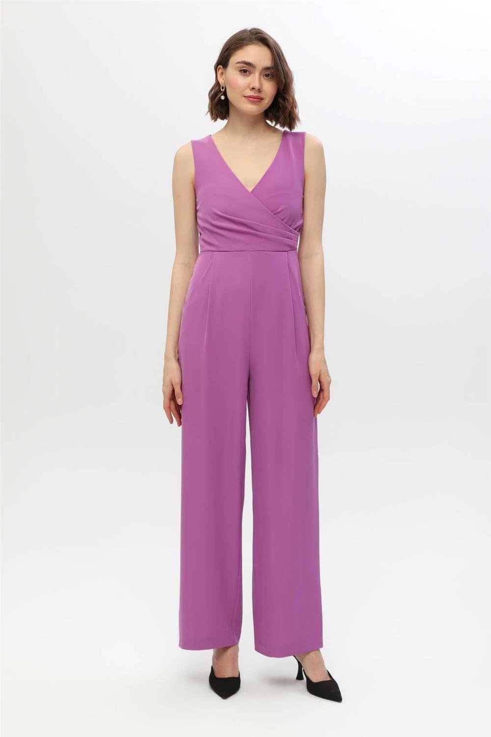 Dökümlü Anvelop Yaka Tulum