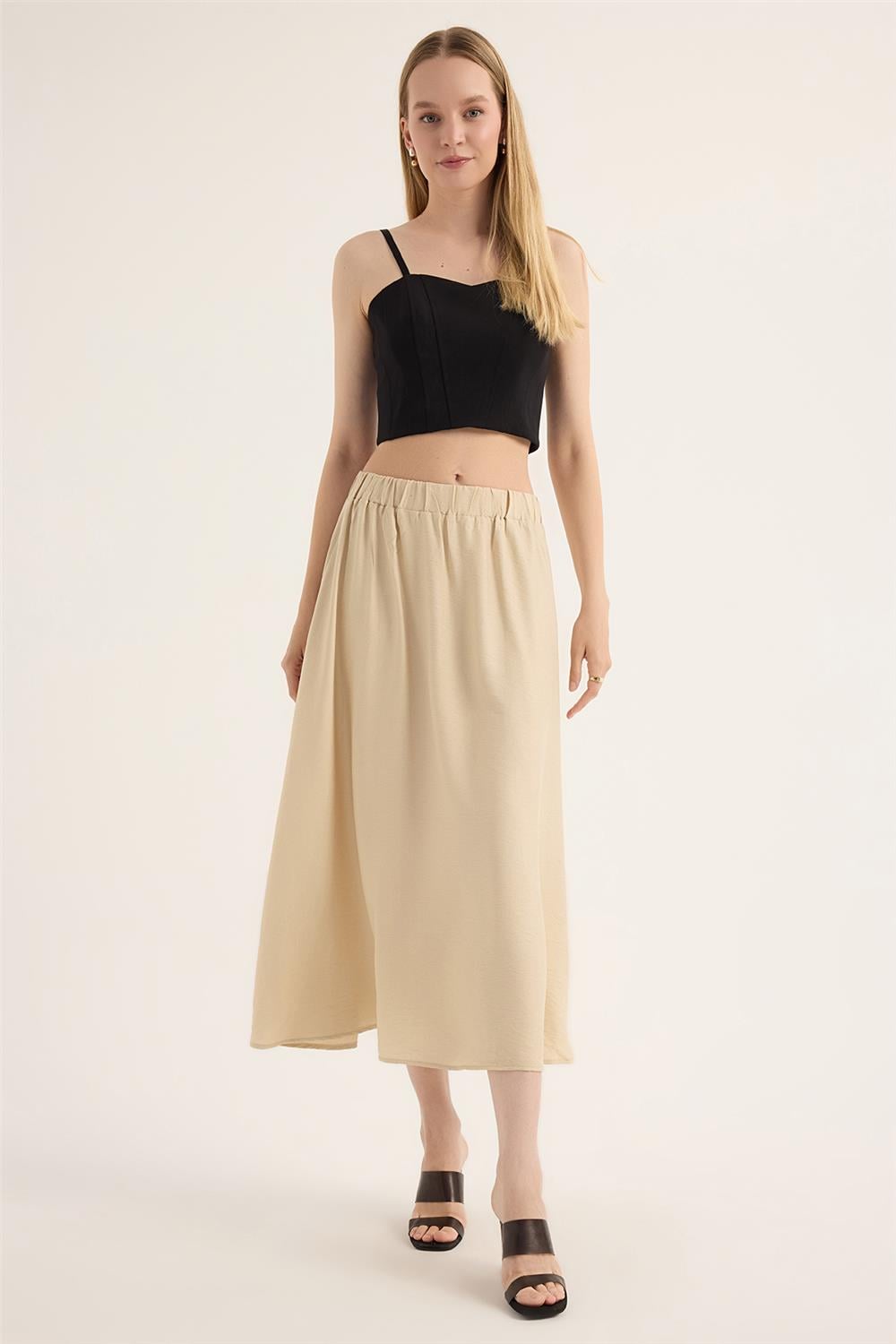 Bel Lastikli Etek