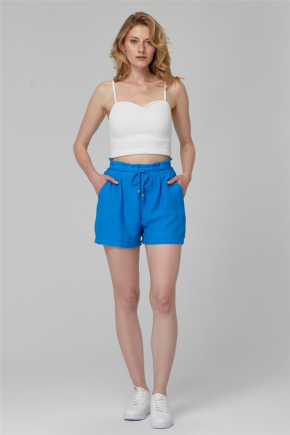 İp Kuşaklı Şort
