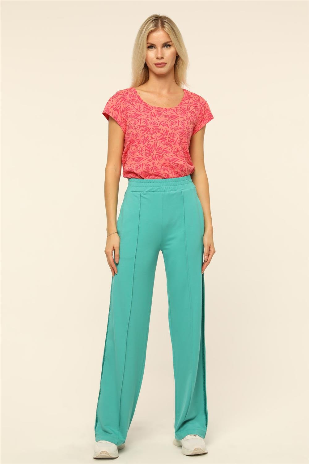 Kadife Şeritli Pantolon