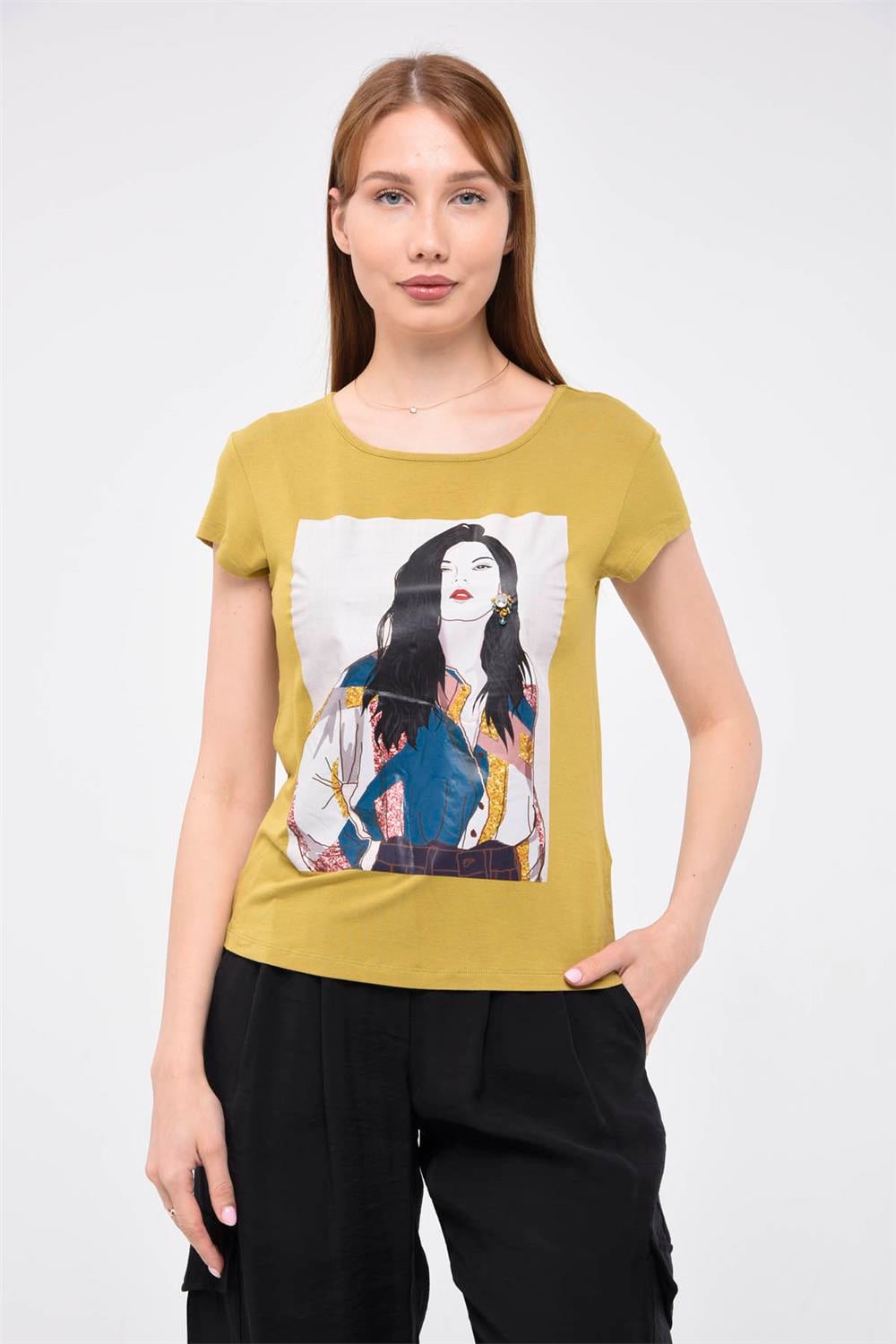 Kız Baskılı Tshirt