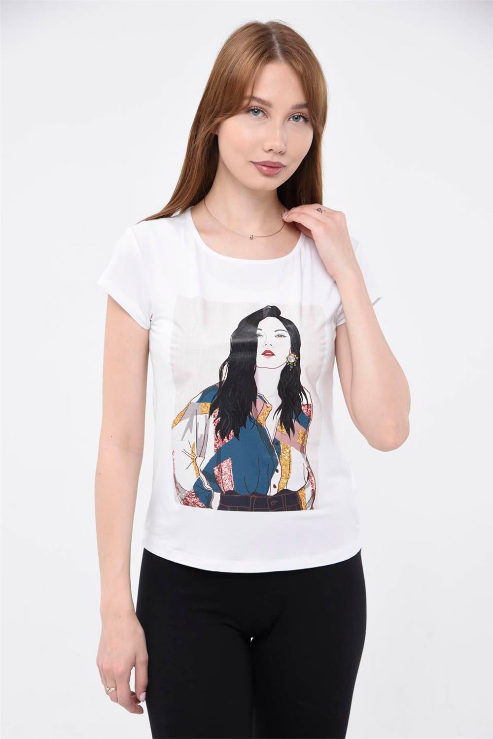 Kız Baskılı Tshirt