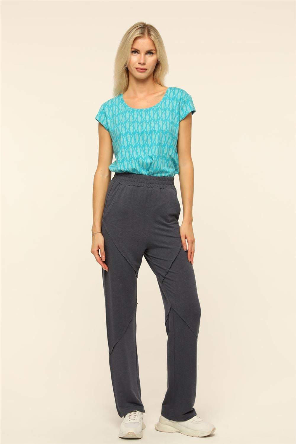 Yanı Şeritli Bamboo Pantolon