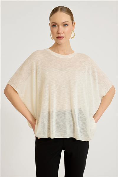 İnce Dokuma Triko Bluz