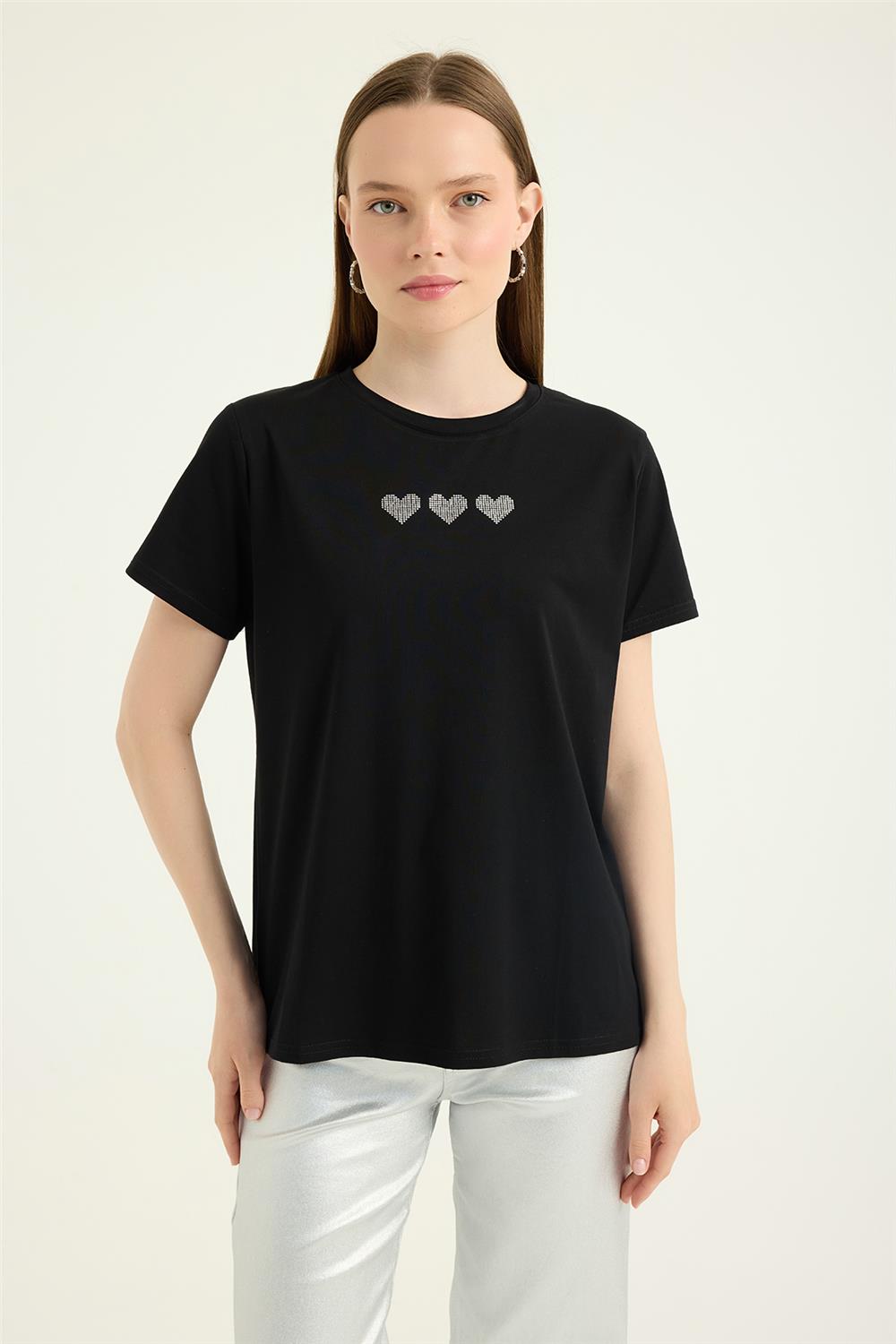 Kalpli Yuvarlak Tshirt