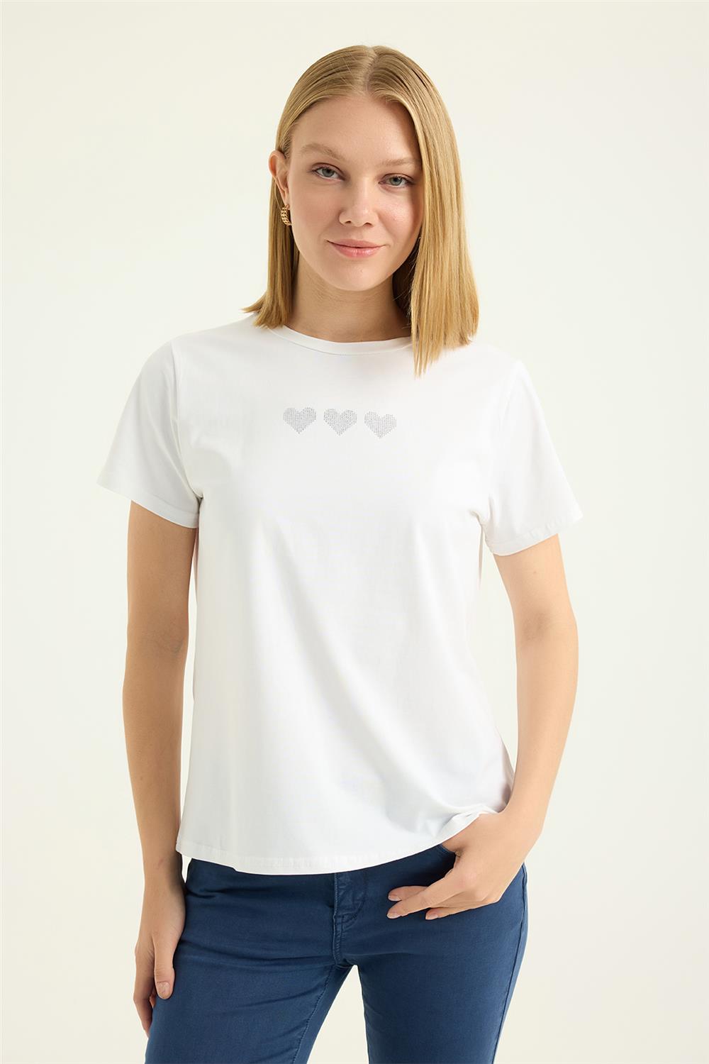 Kalpli Yuvarlak Tshirt