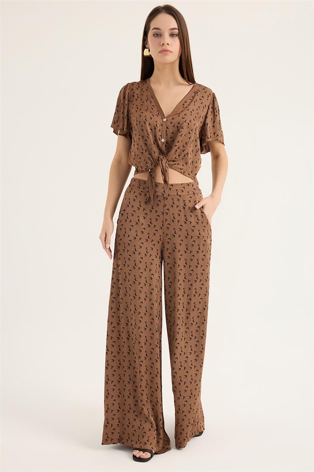 Kırlangıç Baskılı Pantolon