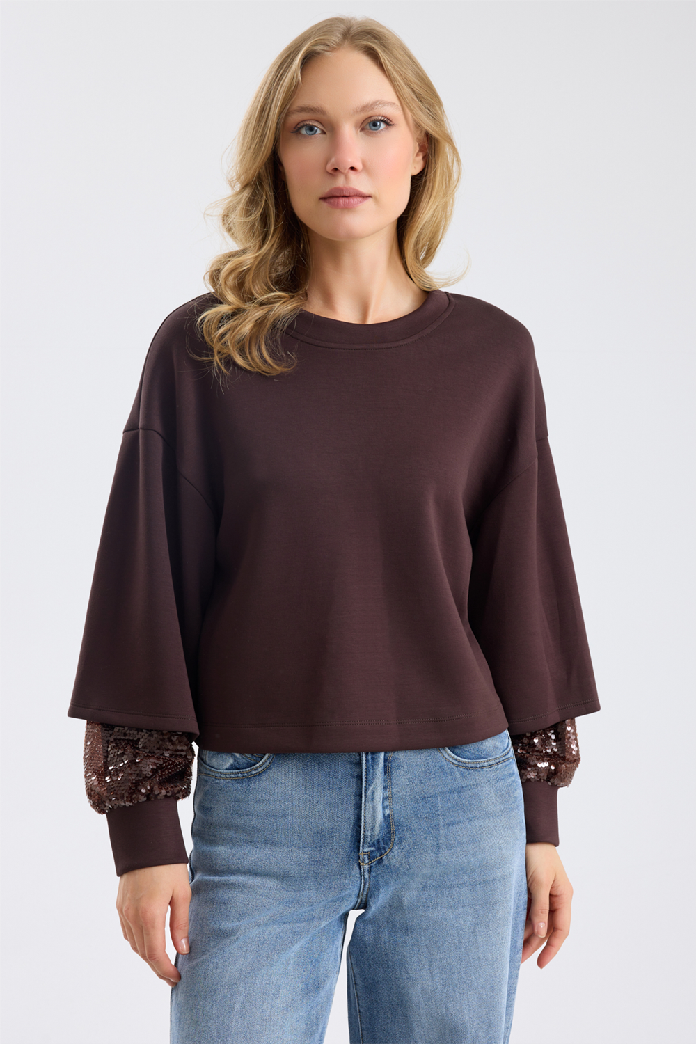 Payetli Neopren Sweatshirt