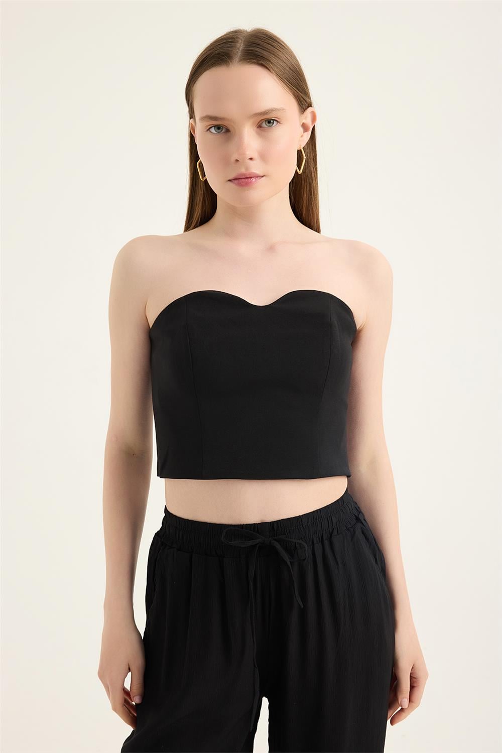 Straplez Balenli Büstiyer