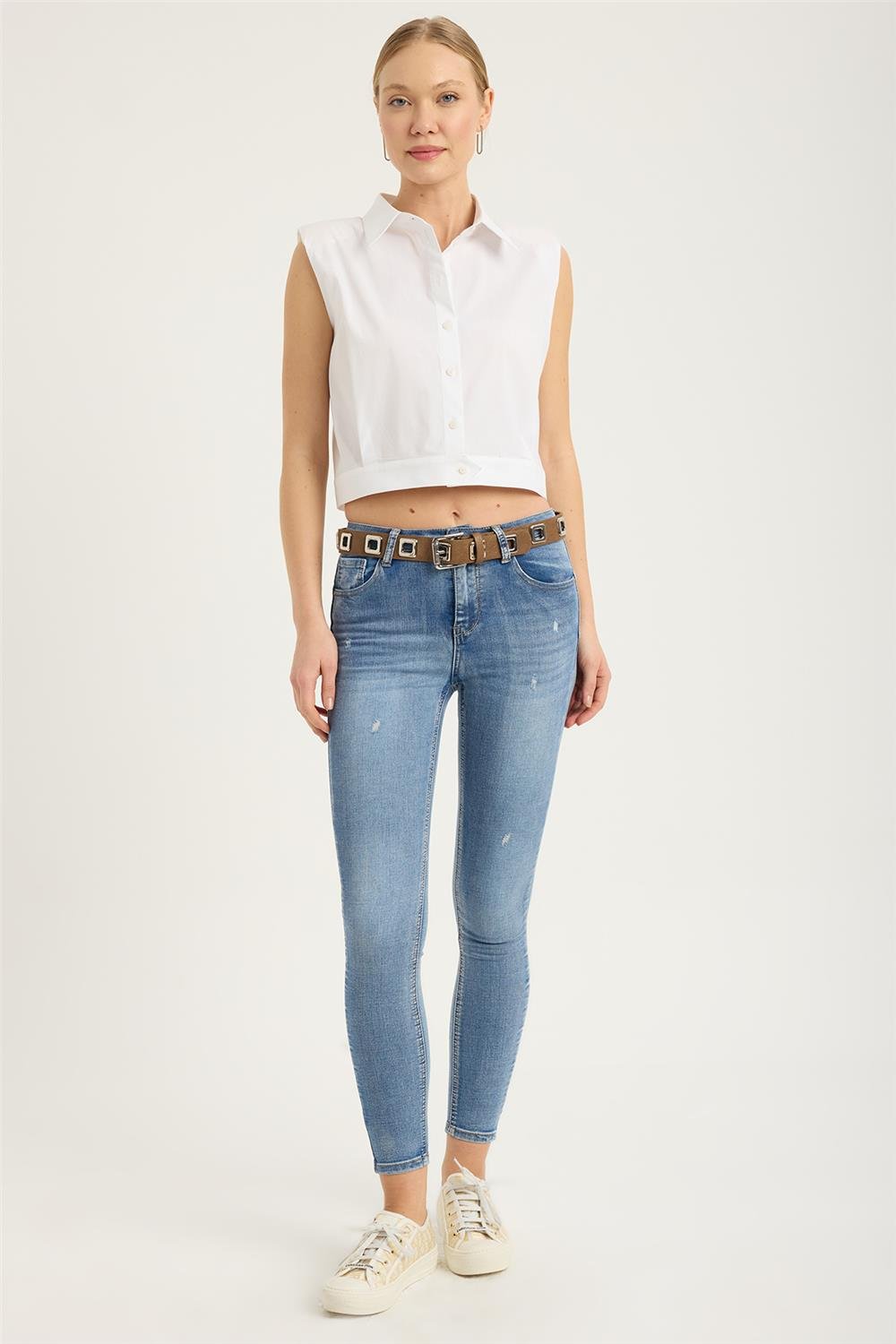 Kare Kuşgözü Detaylı Kemer