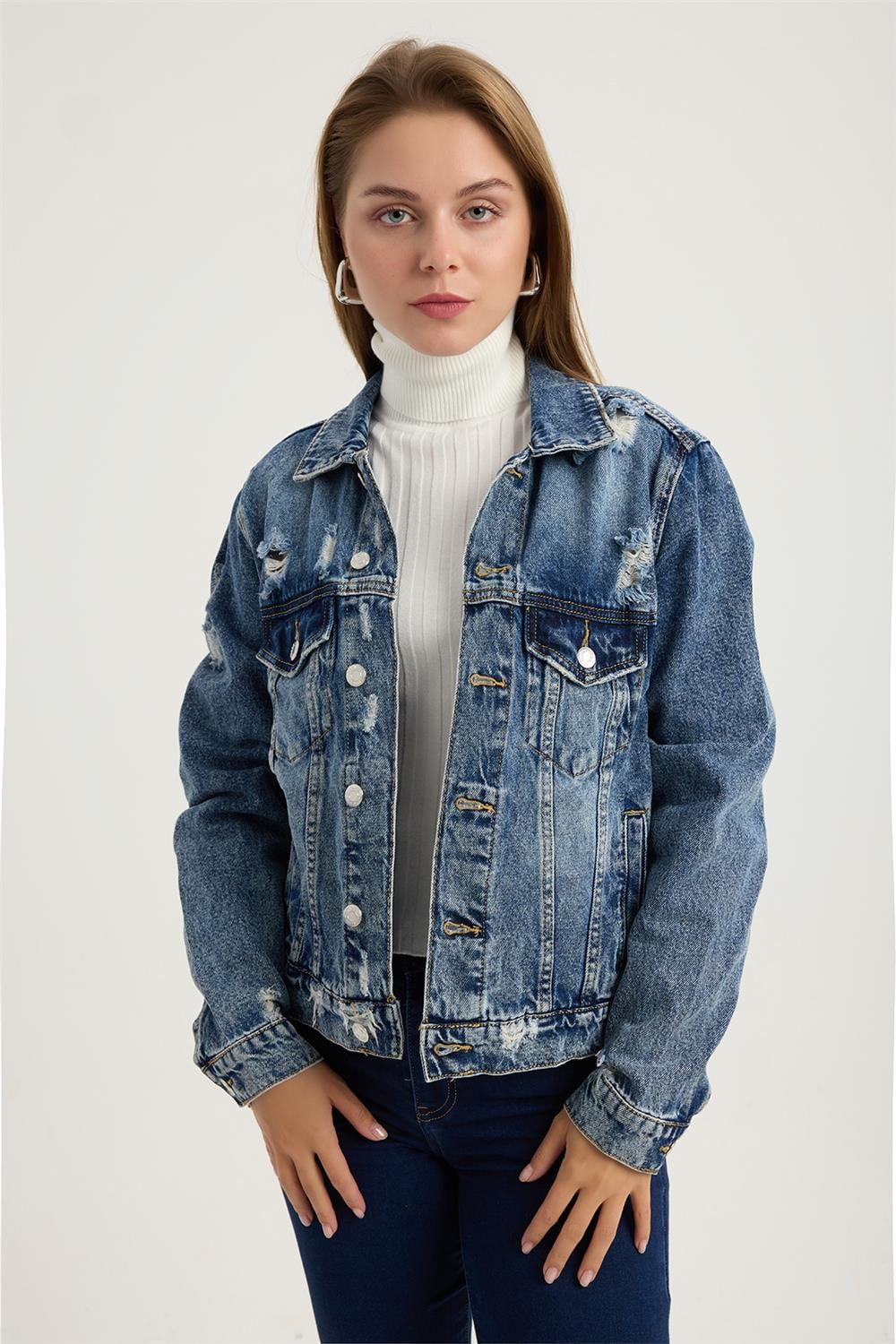Lifli Yırtıklı Jean Mont
