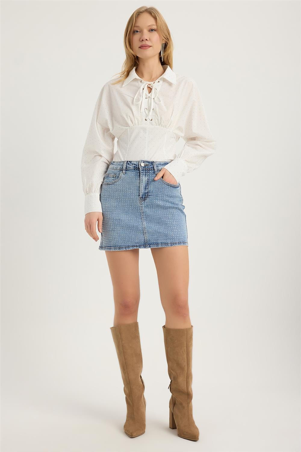 Jean Mini Etek