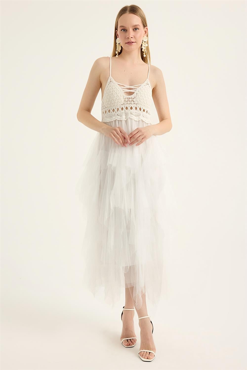 Kup Örgülü Elbise