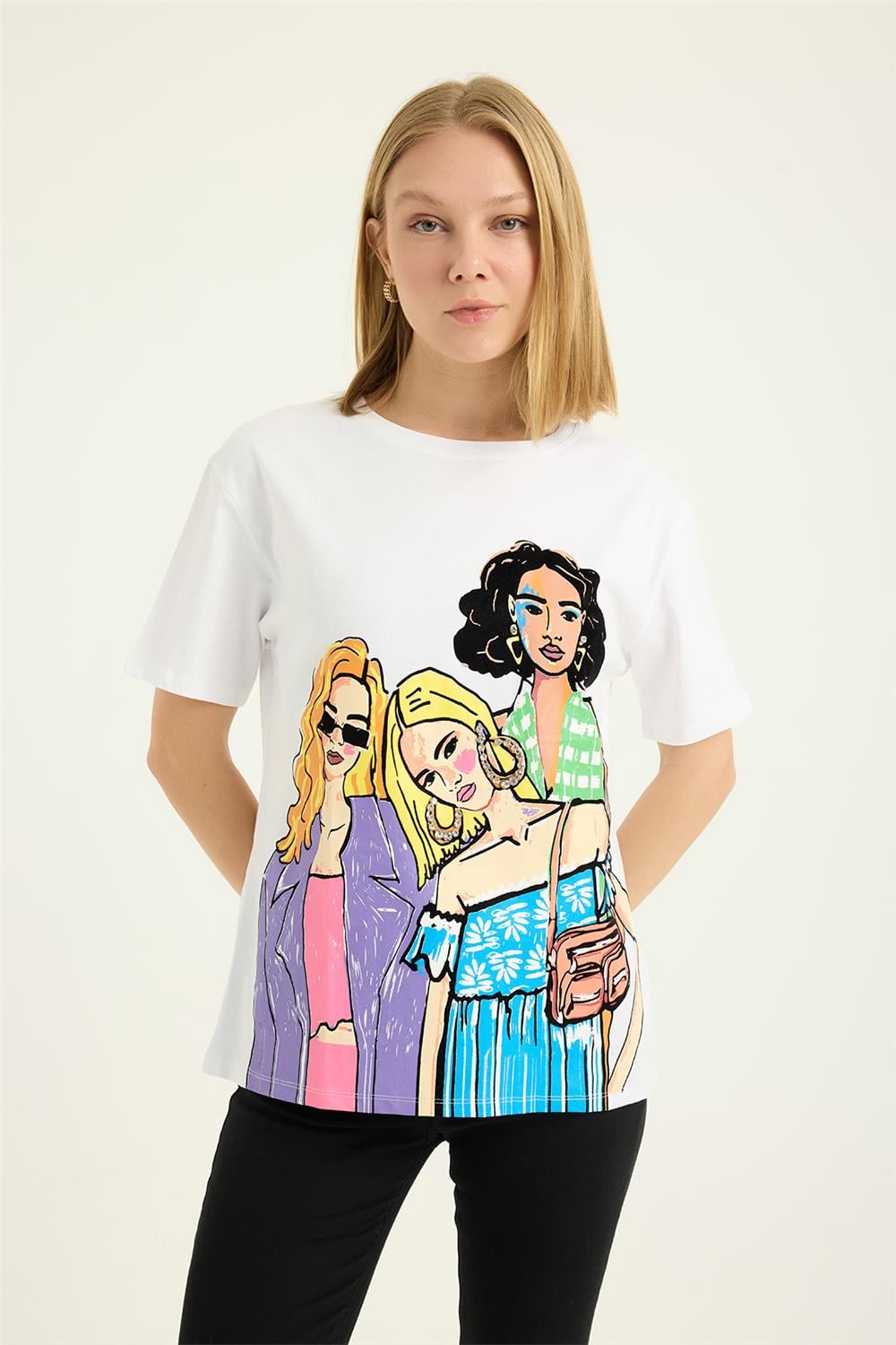 Kız Baskılı Tshirt