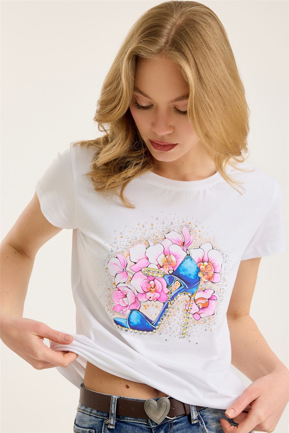 Ayakkabı Baskılı Tshirt