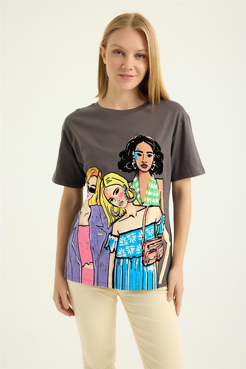 Kız Baskılı Tshirt