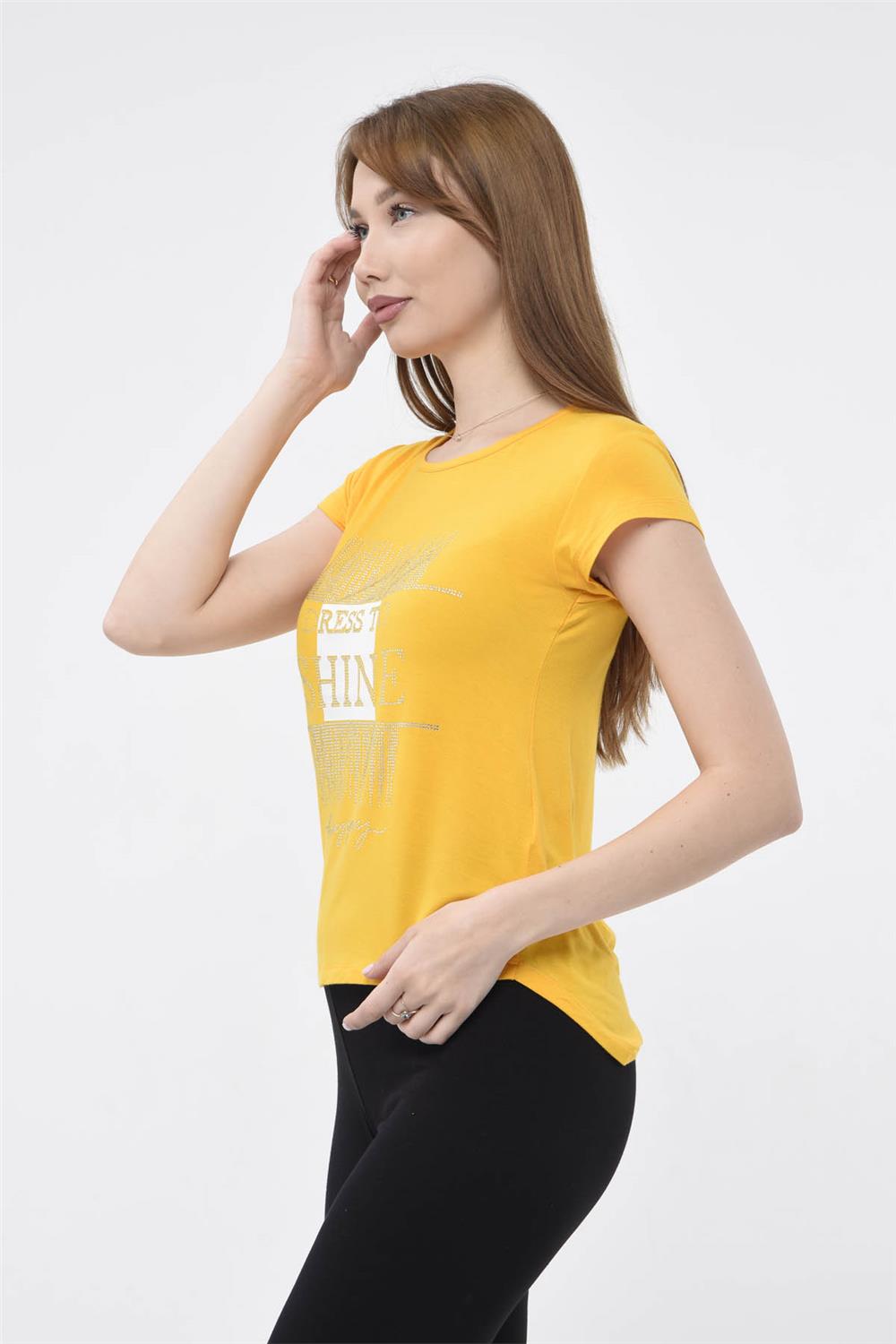 Dress To Shine Baskılı Tshirt · 2