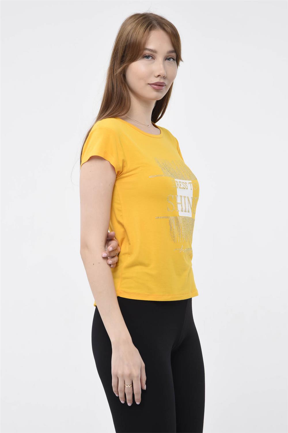 Dress To Shine Baskılı Tshirt · 3