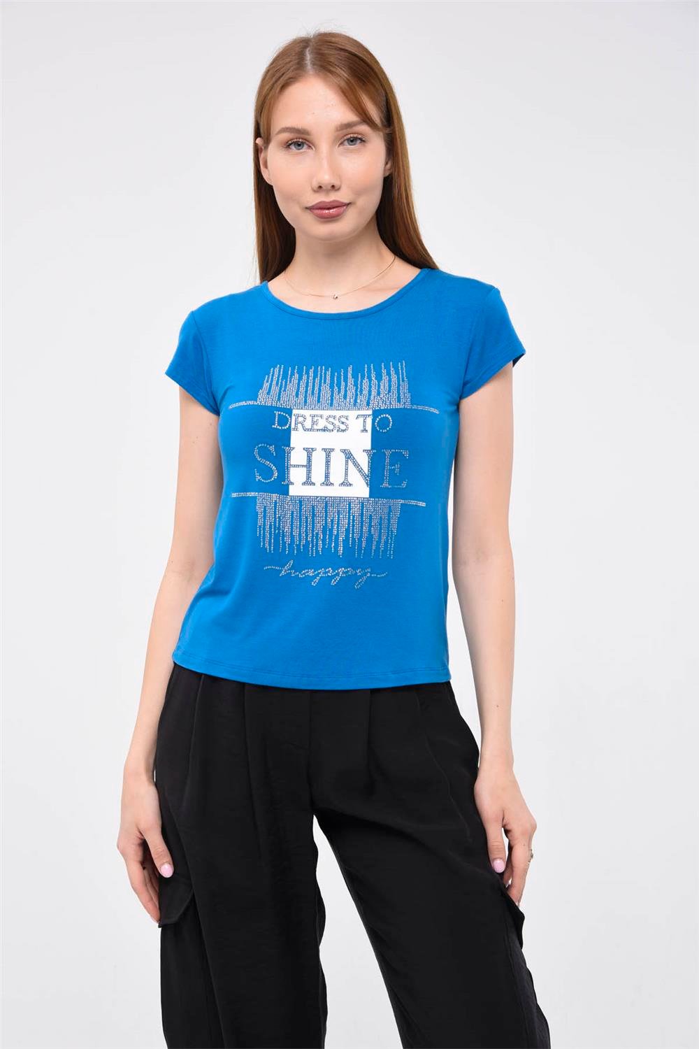 Dress To Shine Baskılı Tshirt