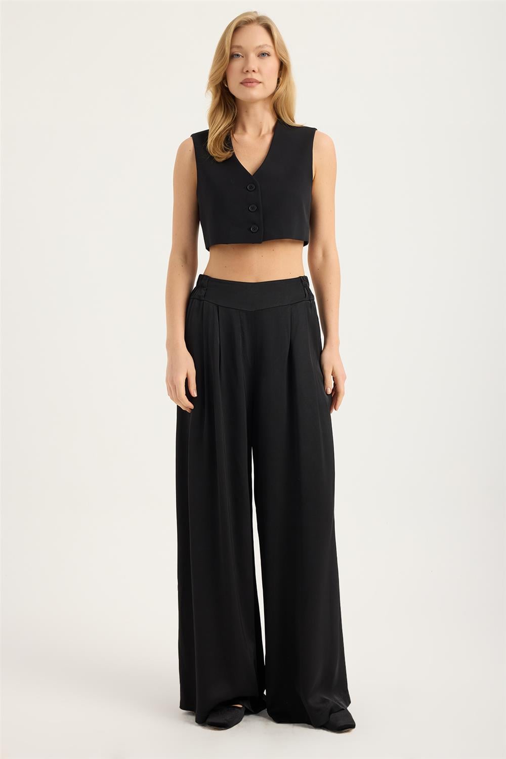 Bol Kesim 2 Cepli Pantolon