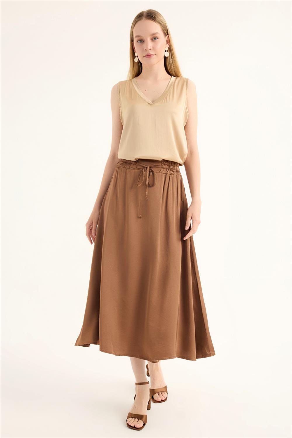 Bel Kalın Lastikli Etek
