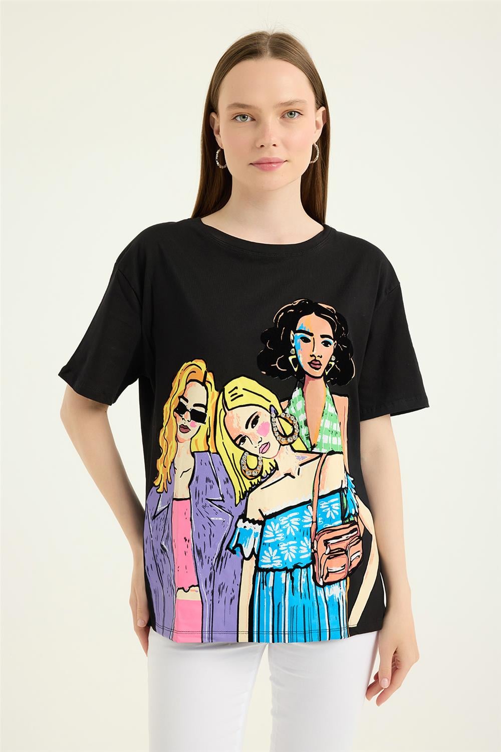 Kız Baskılı Tshirt