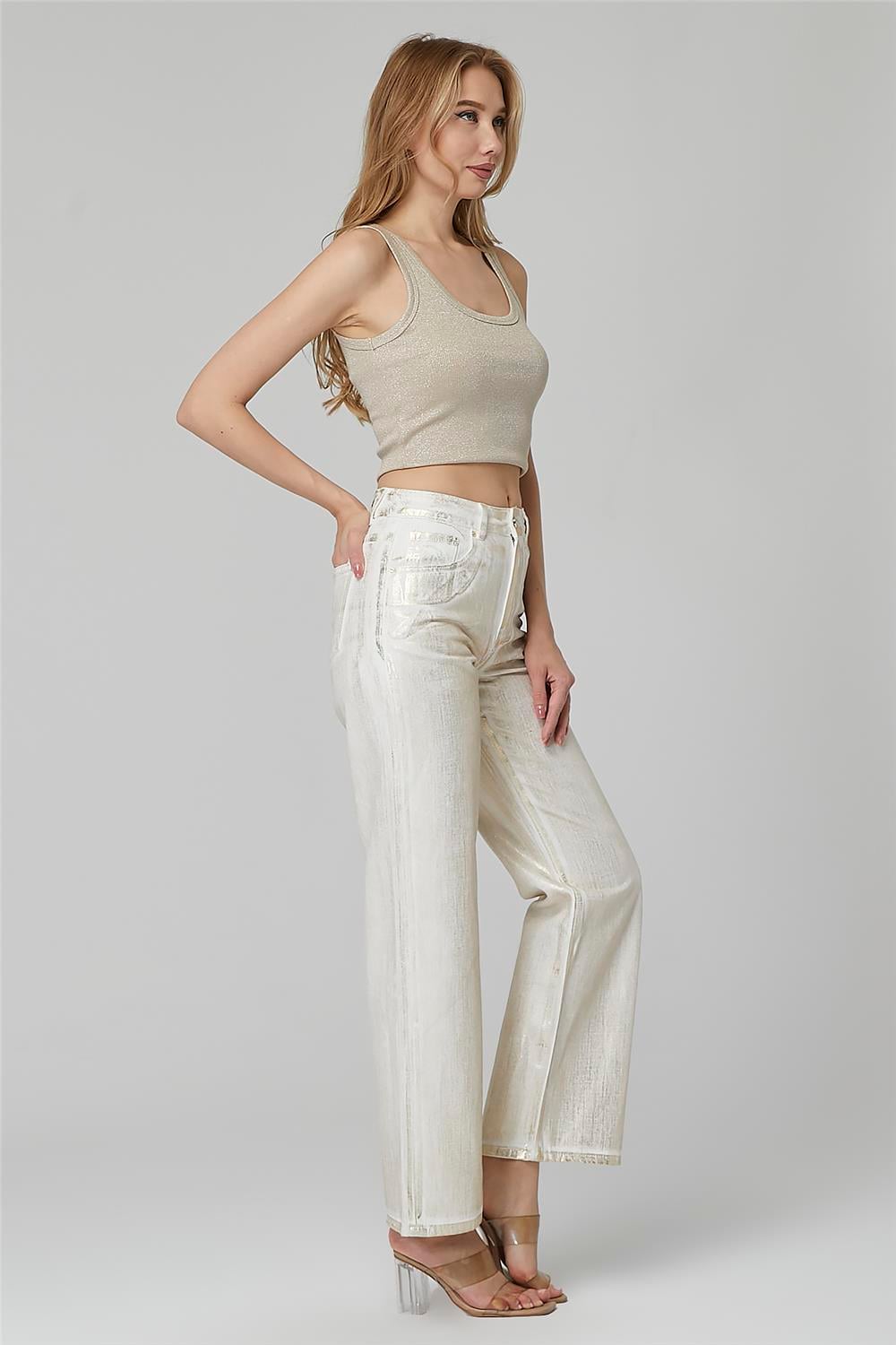 Jean Gold  Yaldızlı Pantolon · 2