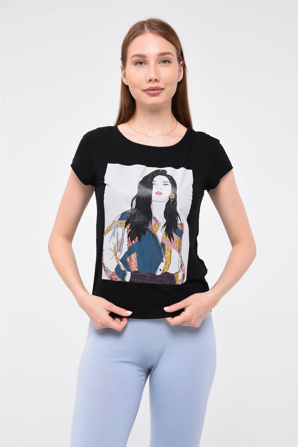 Kız Baskılı Tshirt