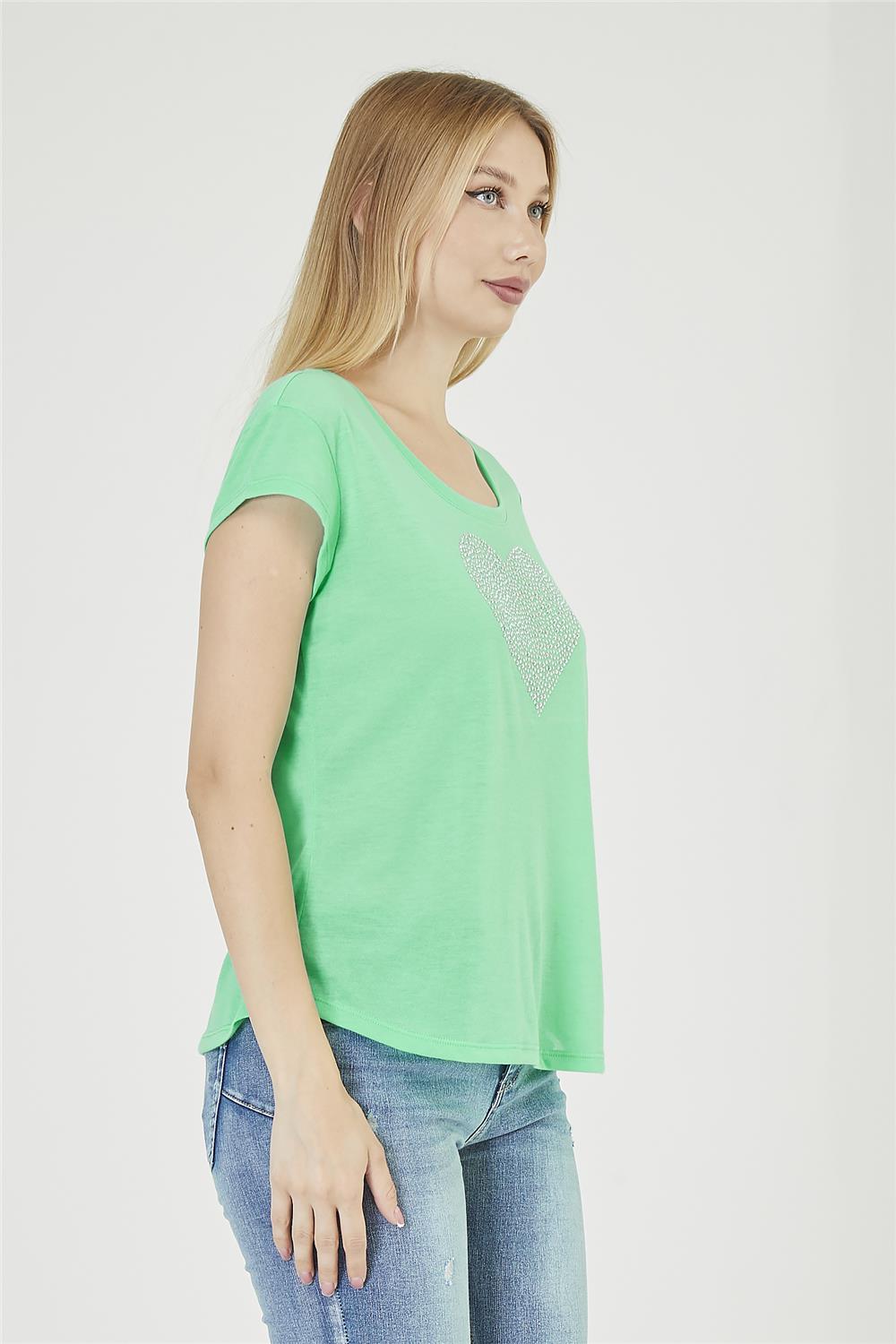 Ön Taş Baskılı Tshirt · 2