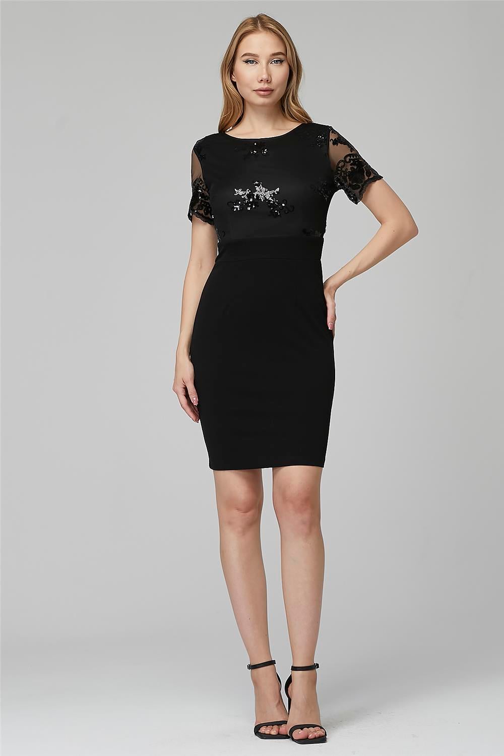 Payet Motifli Elbise