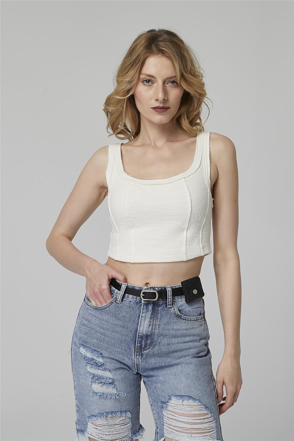 Sırt Fermuarlı Büstiyer