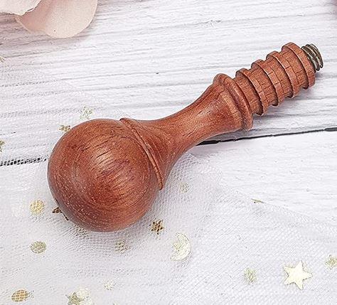 Ahşap Mum Mühürü Sapı Gül Ağacı G6 Özel Tasarım M8 Dişli