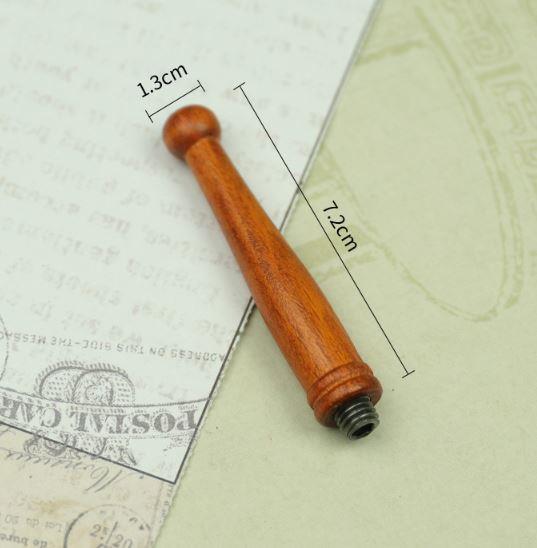 Ahşap Mum Mühürü Sapı Gül Ağacı G9 Özel Tasarım M8 Dişli