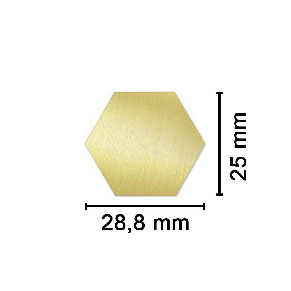 Boş Mum Mühür Pirinç Başlığı Altıgen 25x28.8