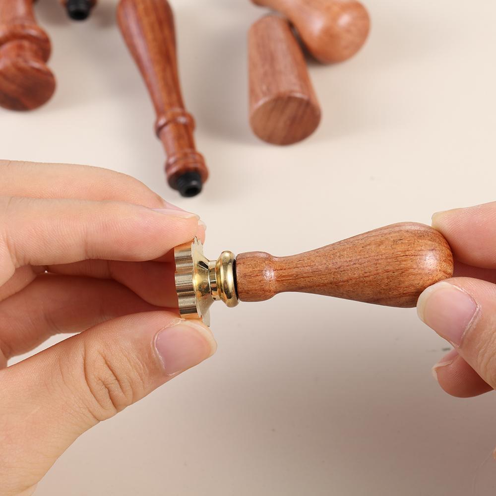 Boş Mum Mühür Pirinç Başlığı Çiçek 24x28.4 mm