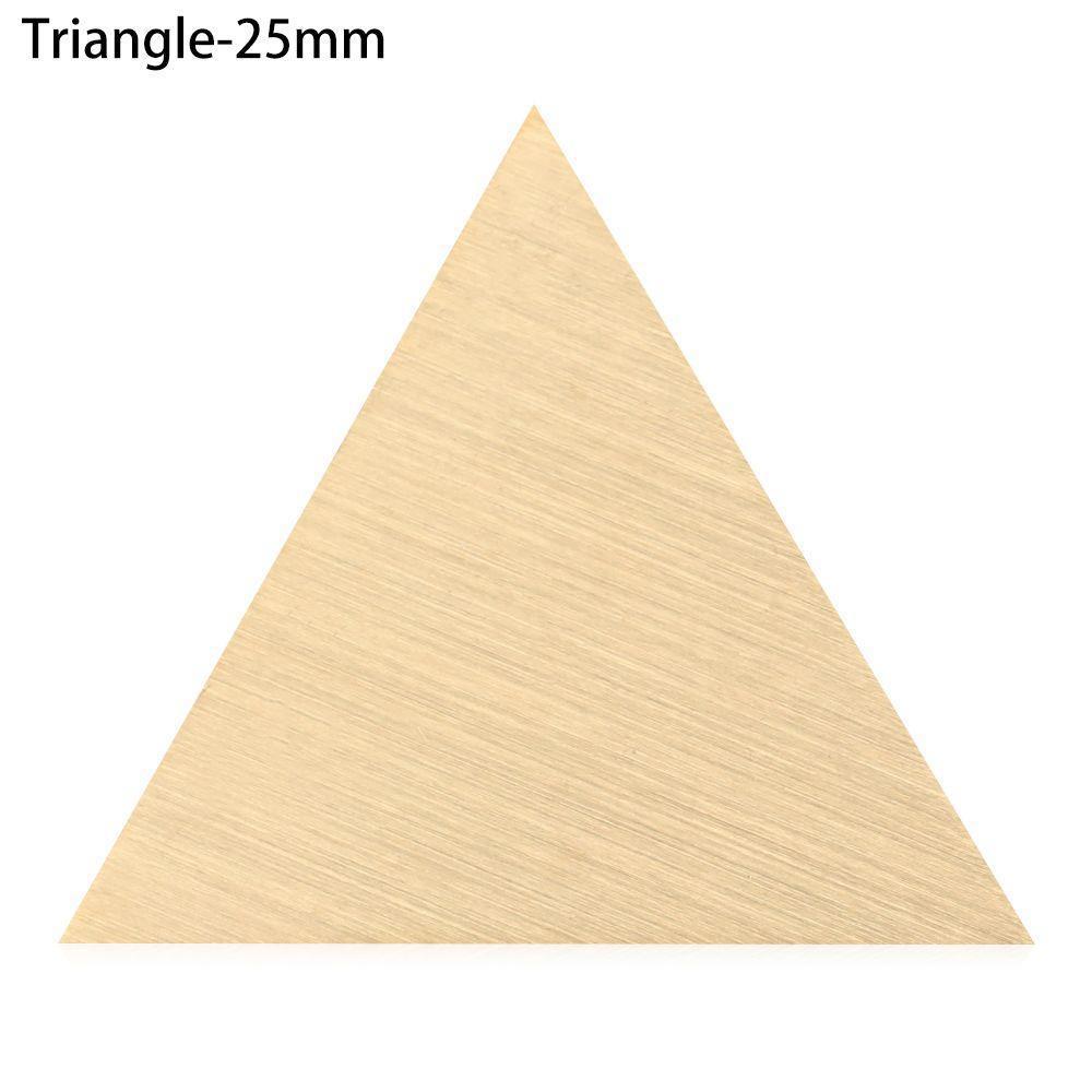 Boş Mum Mühür Pirinç Başlığı Üçgen 22x25 mm