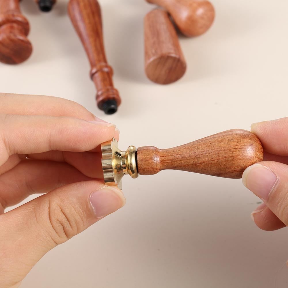 Boş Mum Mühür Pirinç Başlığı Yonca 26x26 mm