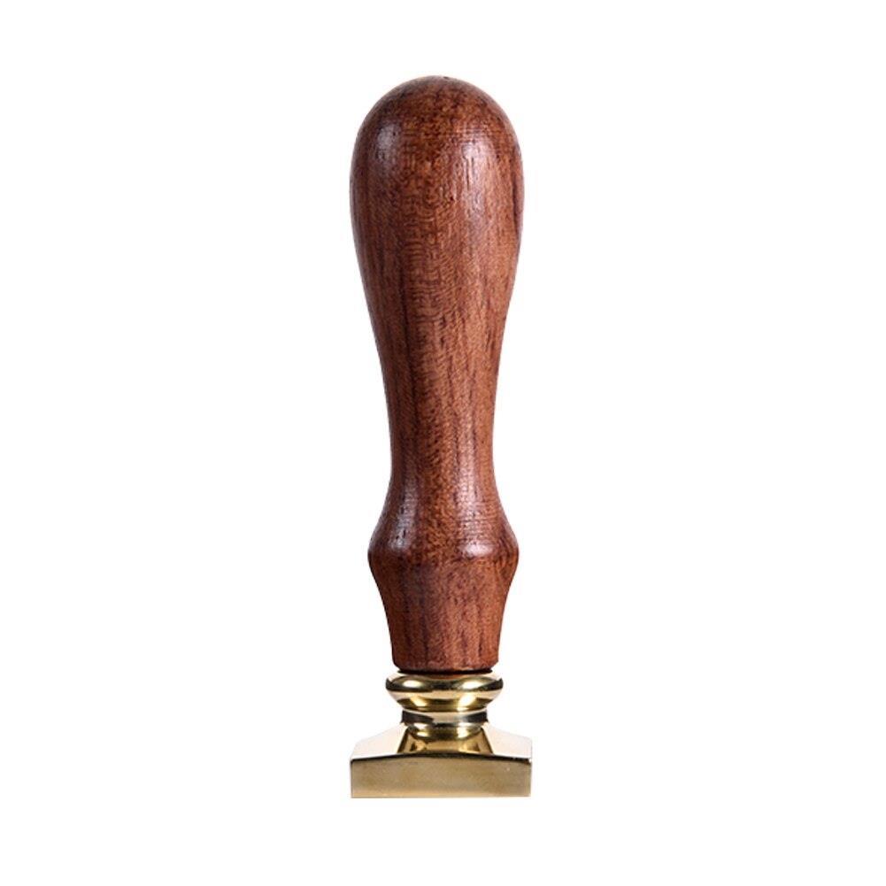 Boş Mum Mühür Pirinç Damga Başlığı Kare 25 mm