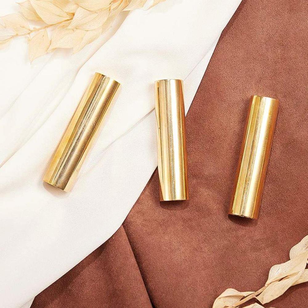 Boş Mum Mühür Pirinç Damga Başlığı Yuvarlak 15x60 mm