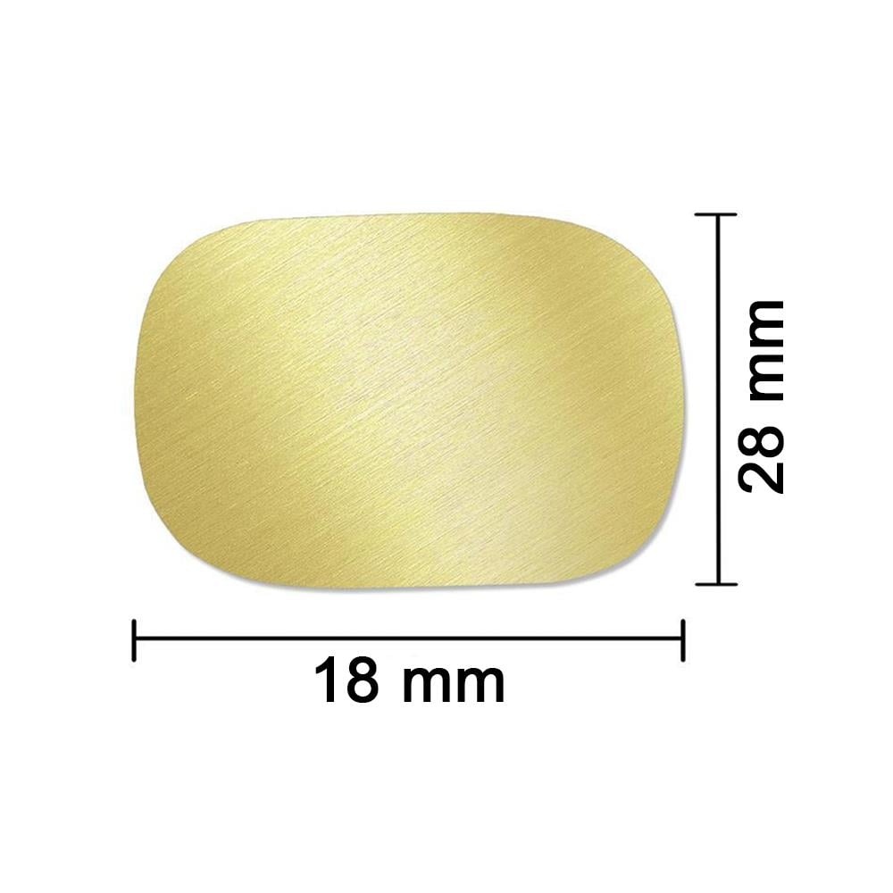 Boş Mum Mühür Pirinç Oval Yastık Damga Başlığı 18x28 mm