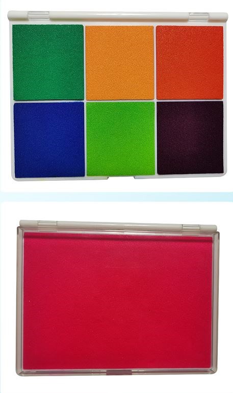 Büyük Boy Kırmızı Istampa 165*127mm Su Bazlı Mürekkep Baskı Pedi