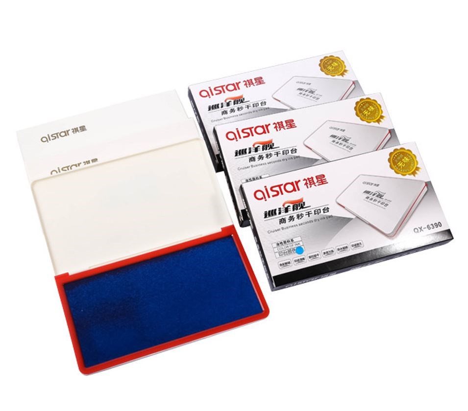 Büyük Boy Mavi Istampa 235*133mm Su Bazlı Mürekkep Baskı Pedi