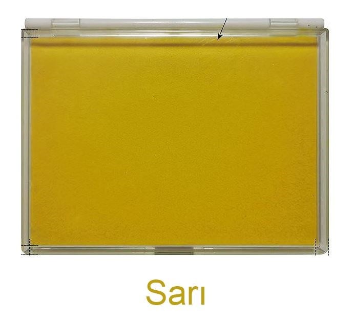 Büyük Boy Sarı Istampa 165*127mm Su Bazlı Mürekkep Baskı Pedi