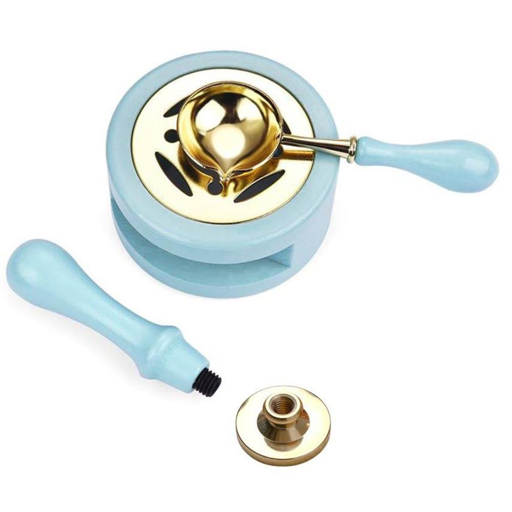 Davetiye Mum Mühürü Uygulama Seti Mavi Rengi