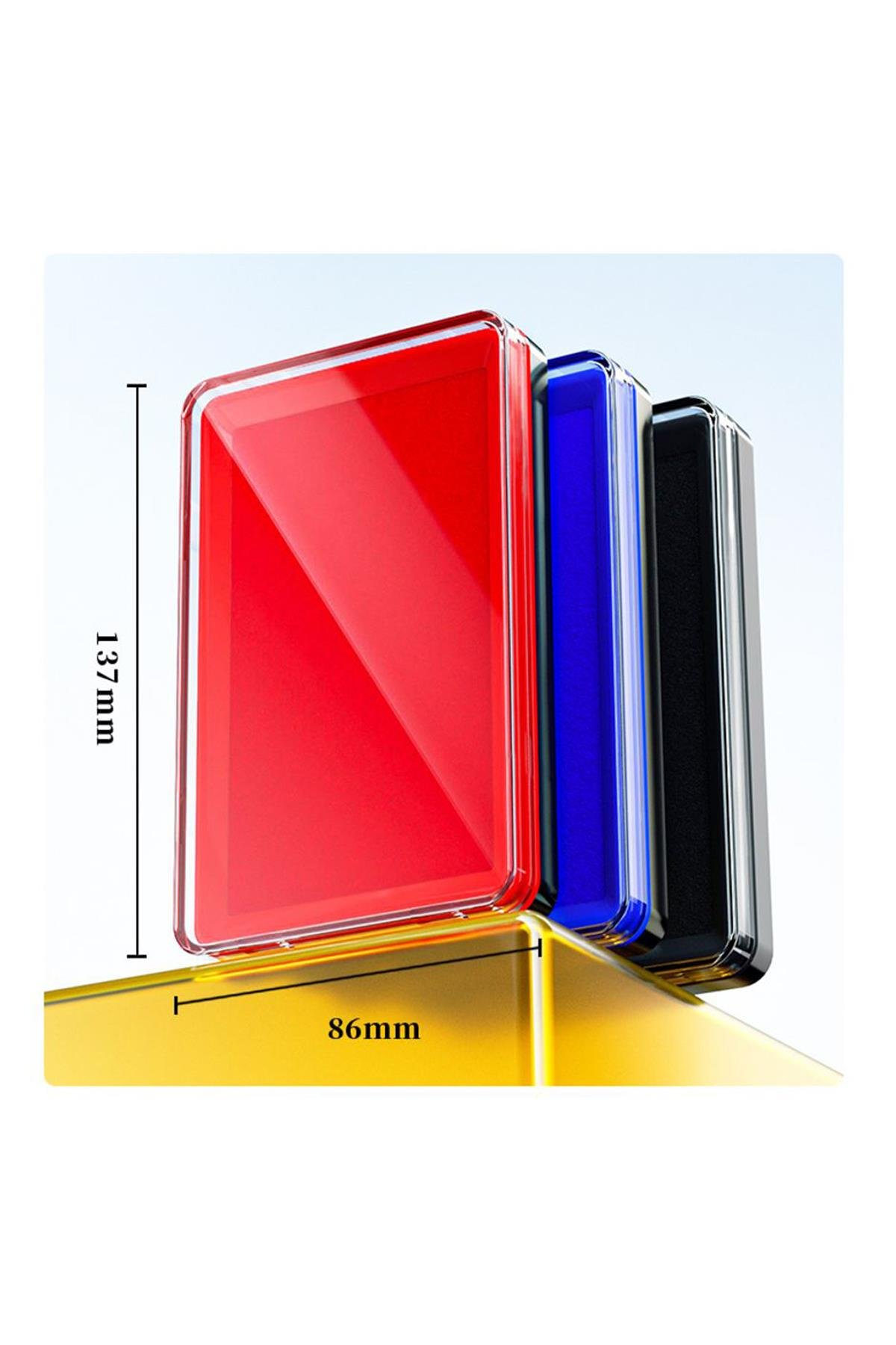 Kırmızı Mürekkepli Baskı Pedi Istampa Ofis Boyu 117 x 66mm Su Bazlı 