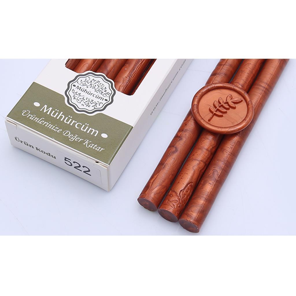 Mühür Mumu Çubuk 11mmx120mm 10 lu Paket Model: 522 BAKIR SATEN